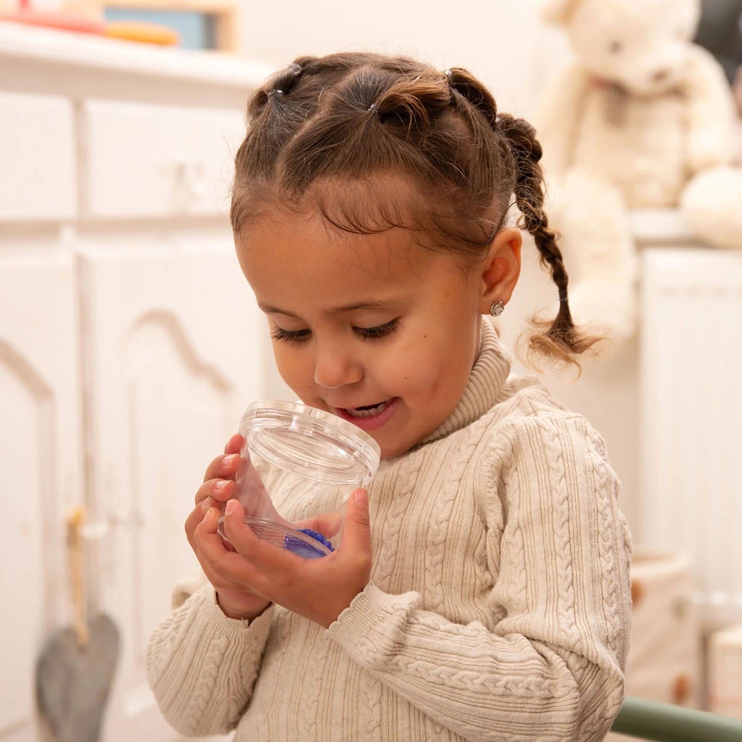 Doorzichtige insecten potje