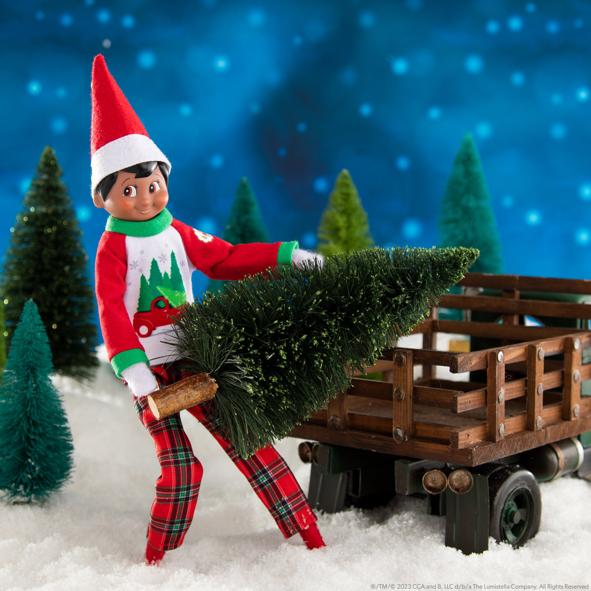 THE ELF ON THE SHELF - BOMEN EN BOERDERIJ PYJAMA