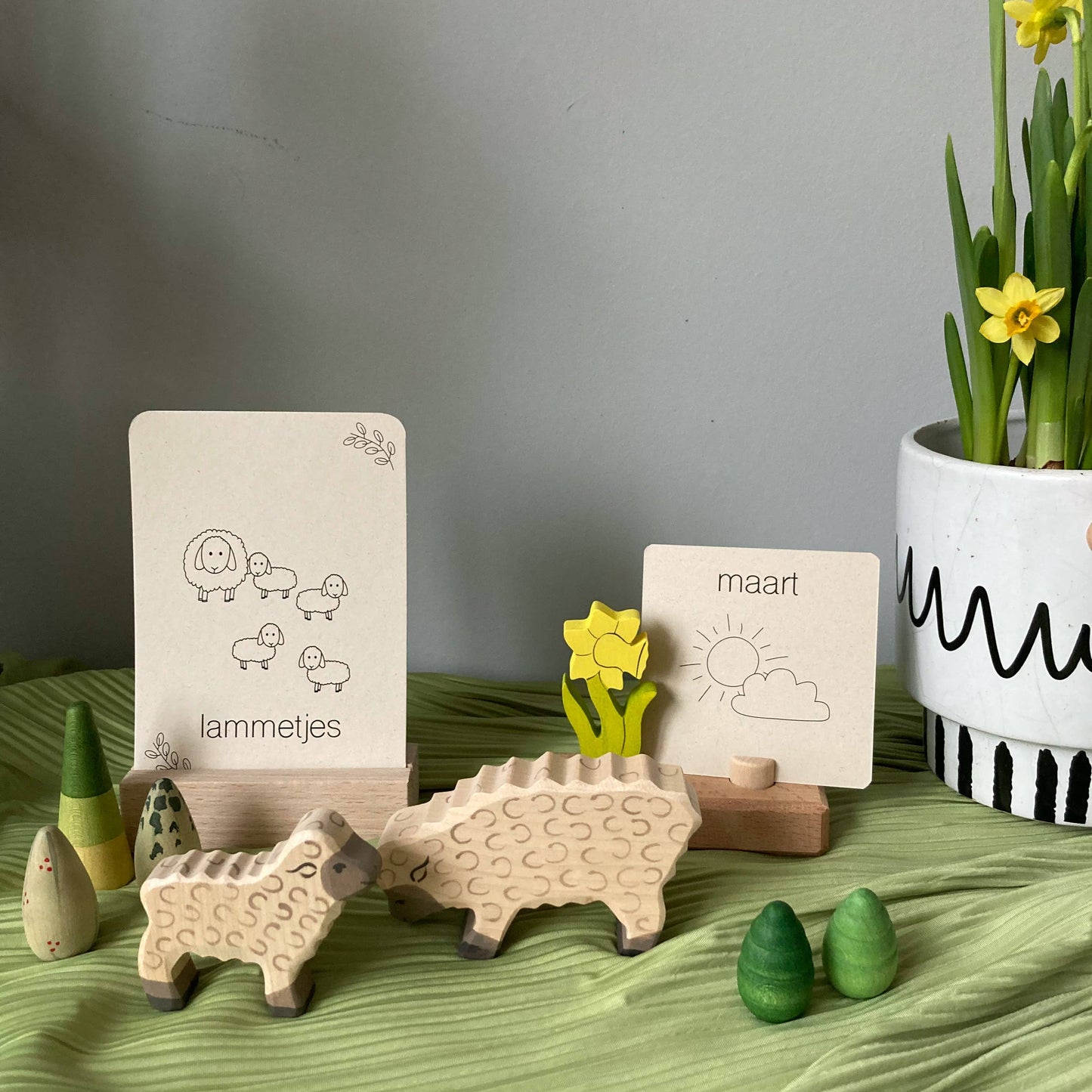 Lente flashcards - Educatief speelgoed - seizoenstafel