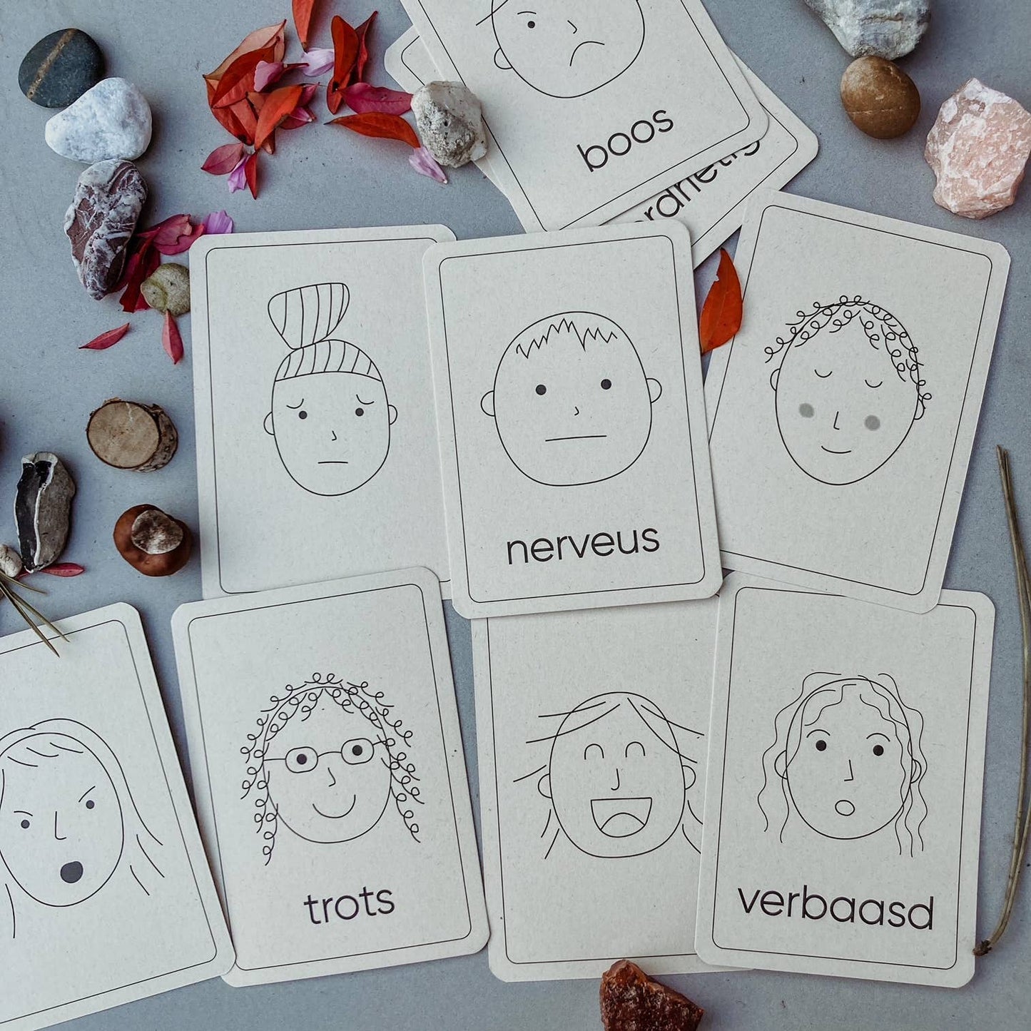 Emotie flashcards - Montessori speelgoed