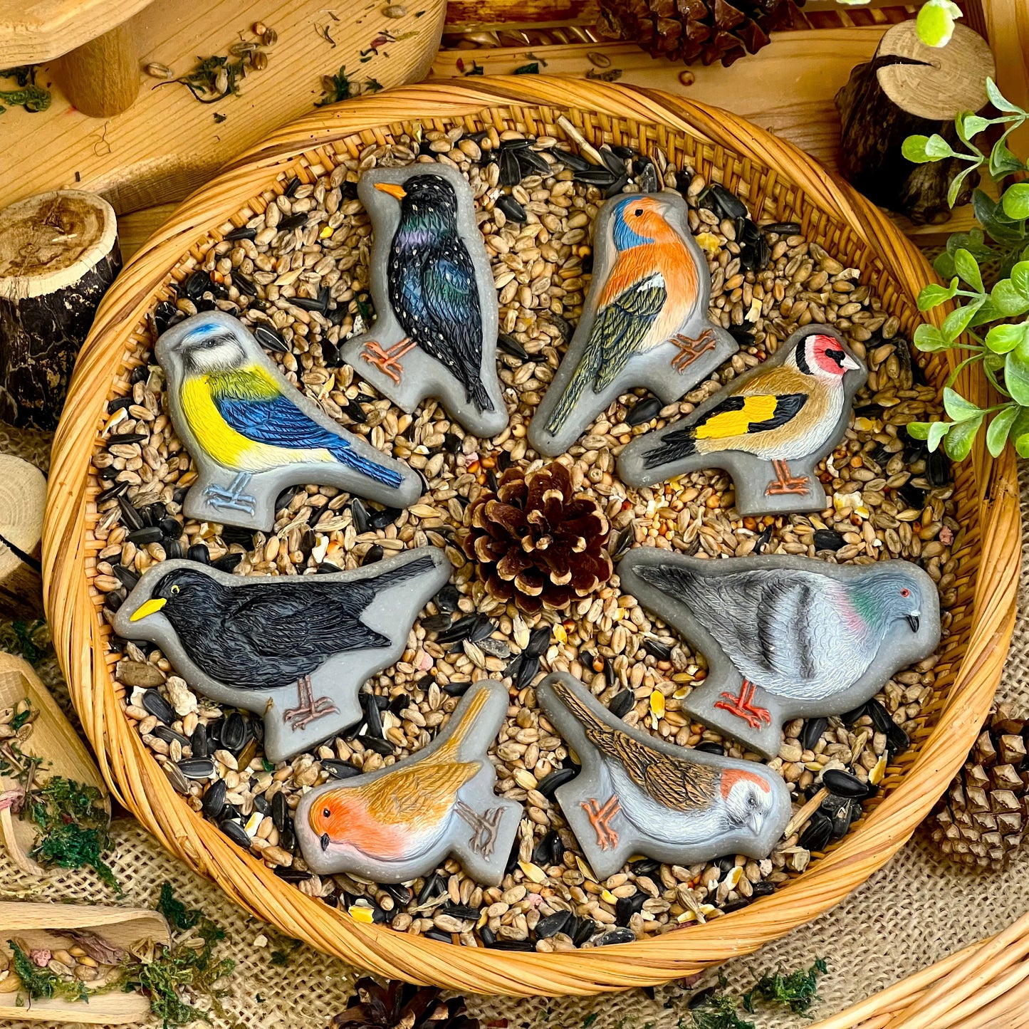 Sensory Play Stones | Birds