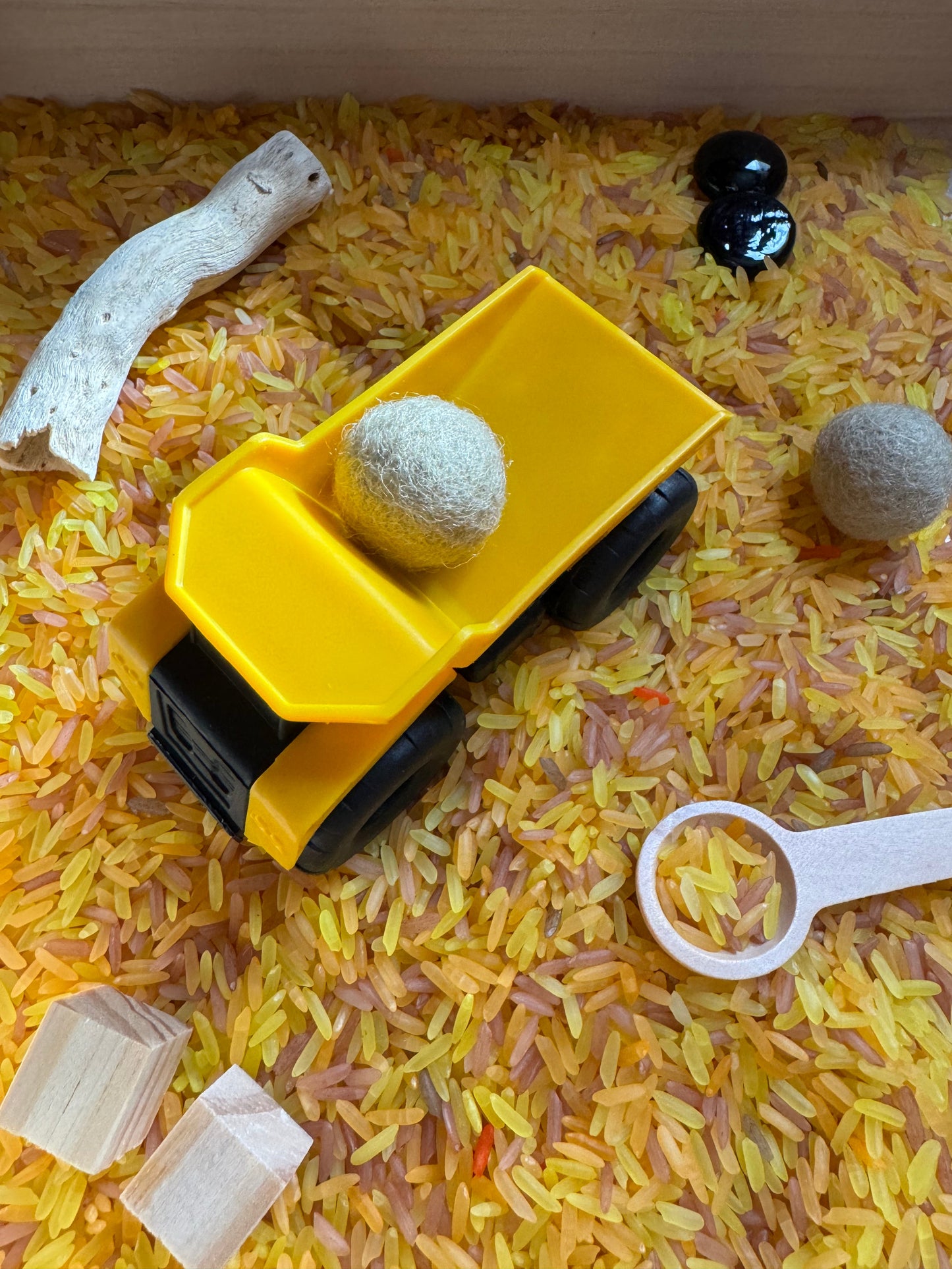 Mini bouwset met speelbak + deksel