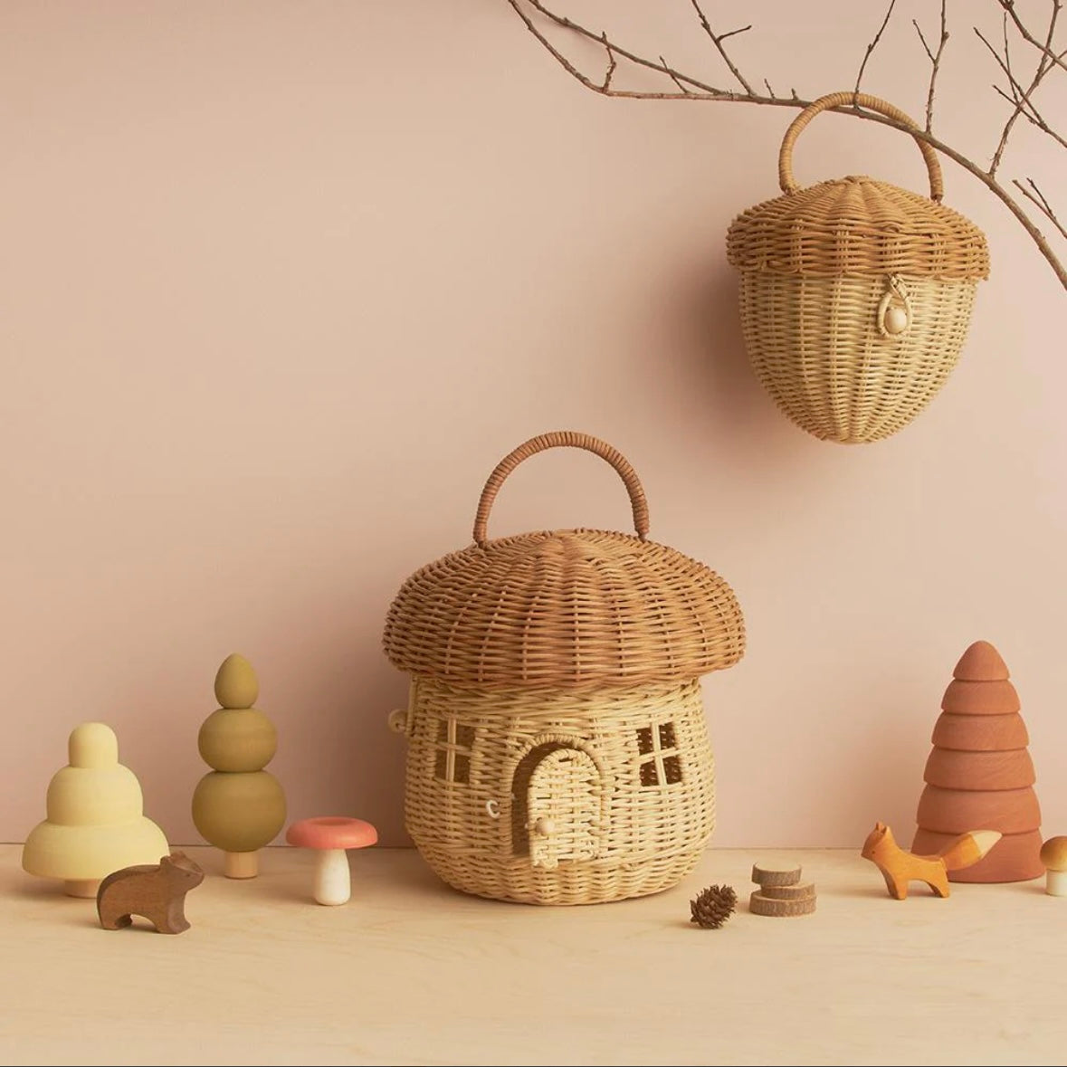 Rotan Paddenstoelen huisje