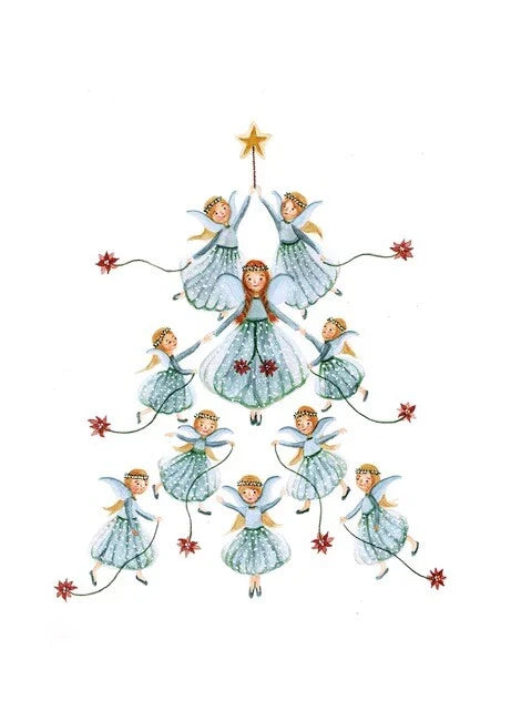 Christmas angels | Bijdehansje ansichtkaart