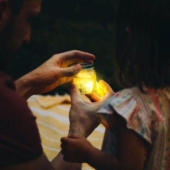 Glo Pals Light Up cubes |Geel - 4 stuks