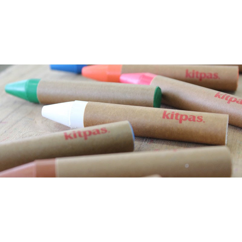 Kitpas Medium Rijstwax Krijt | 12 stuks