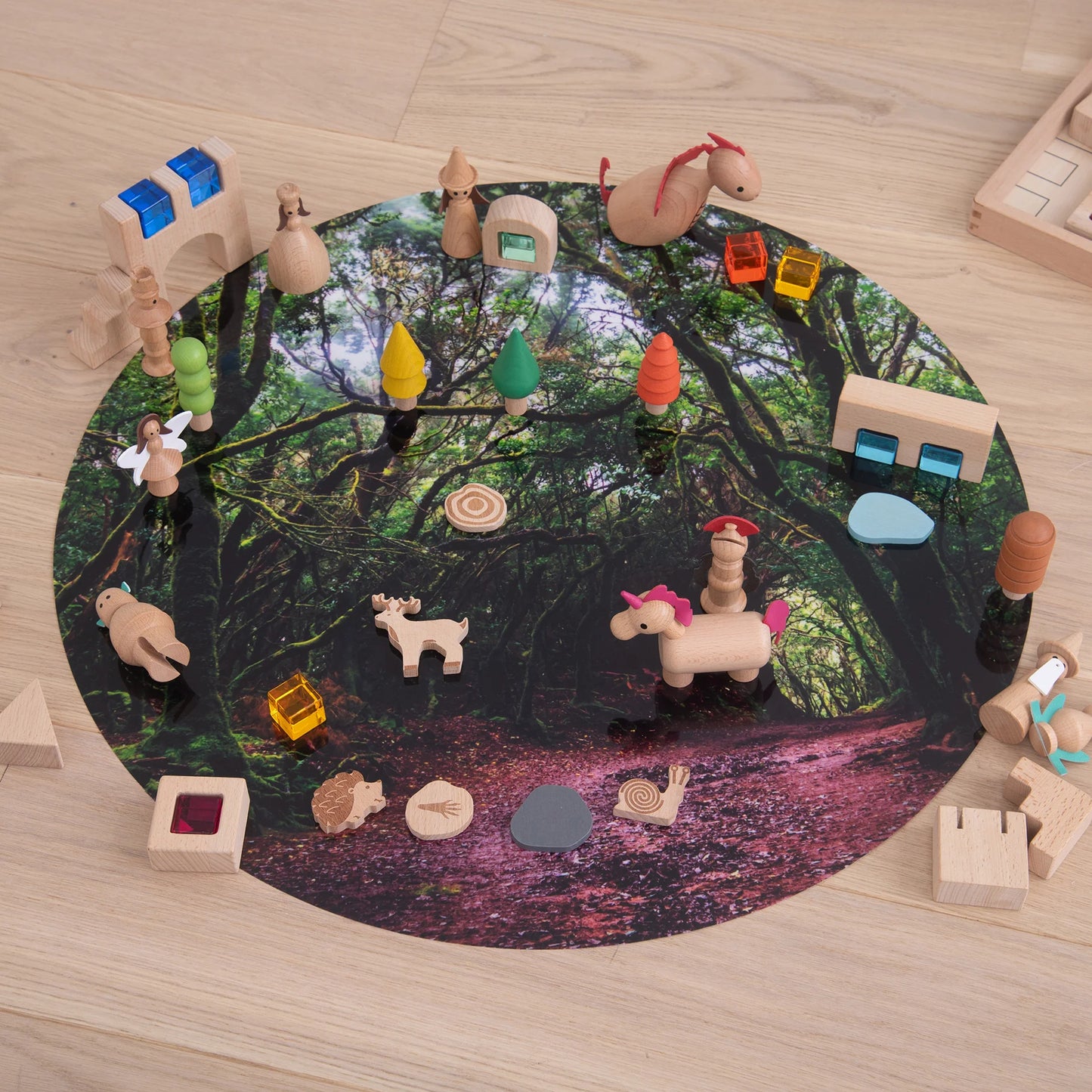 Ronde Speelmat - Bos