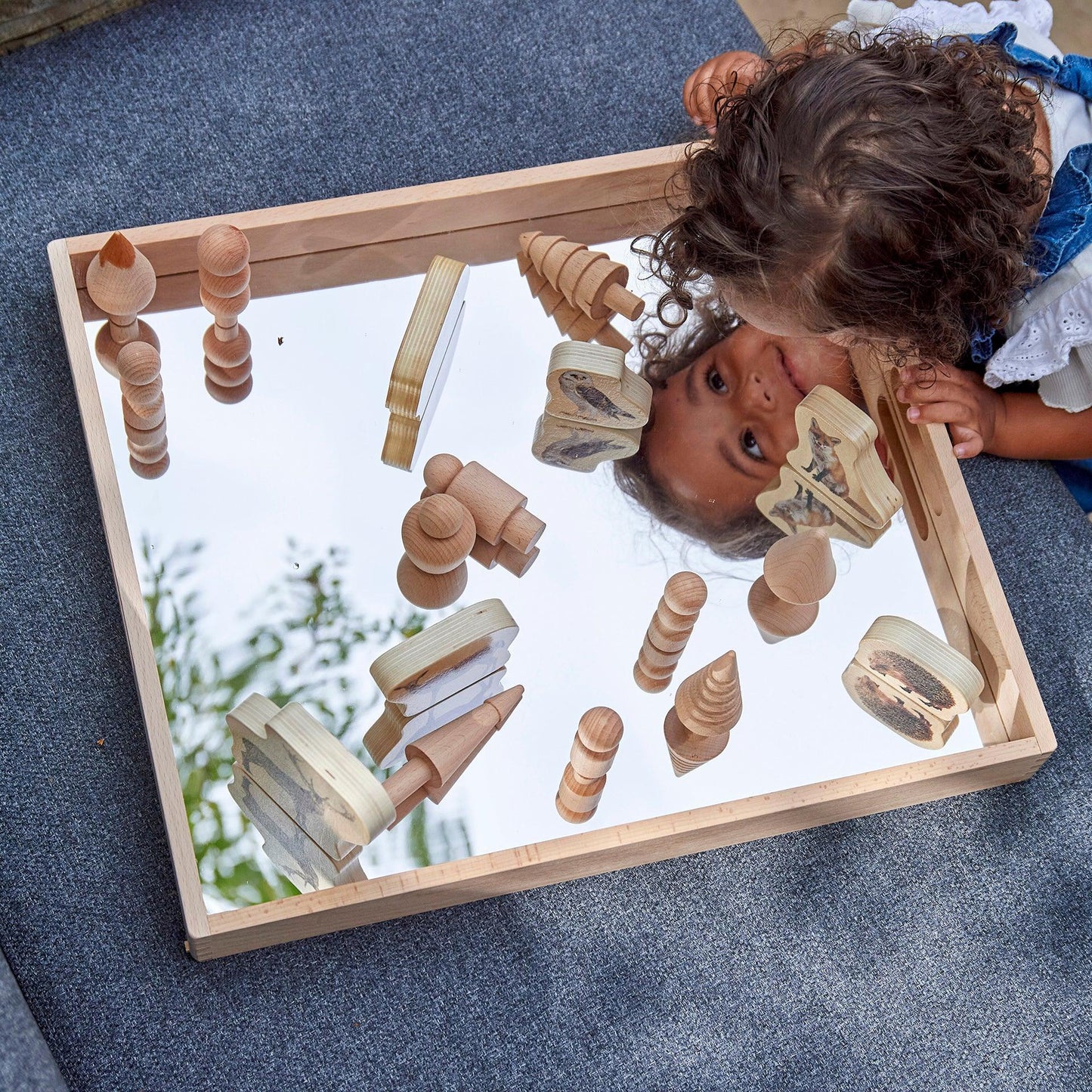 Tickit houten spiegelbak