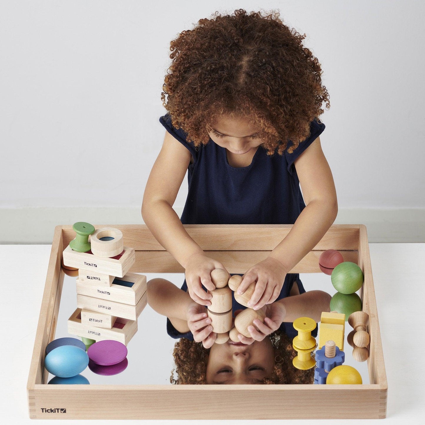 Tickit houten spiegelbak