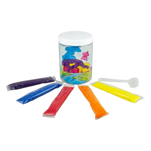 Tuban Hydrofobe Zandset - Waterafstotend Zand voor Boeiende Experimenten - 5 Kleuren - 200g
