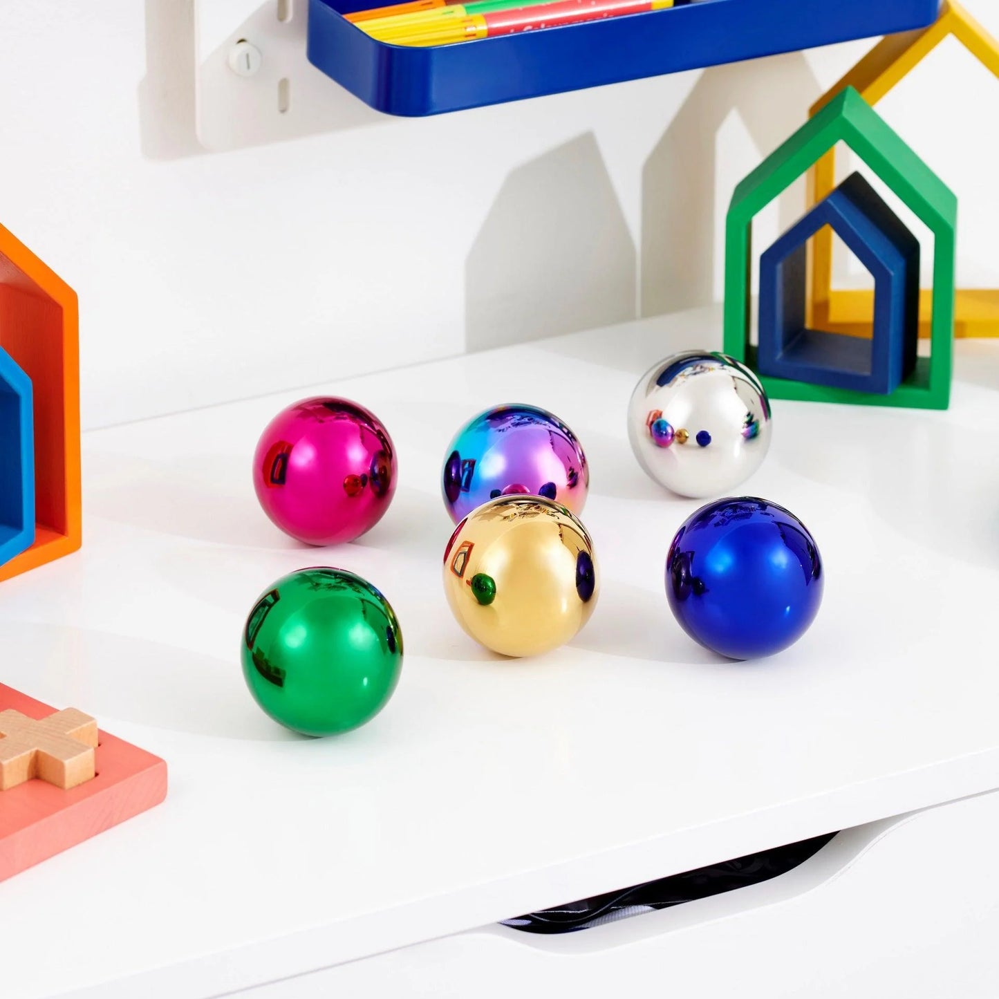 Sensorische kleurenmysterie ballen | 6 stuks