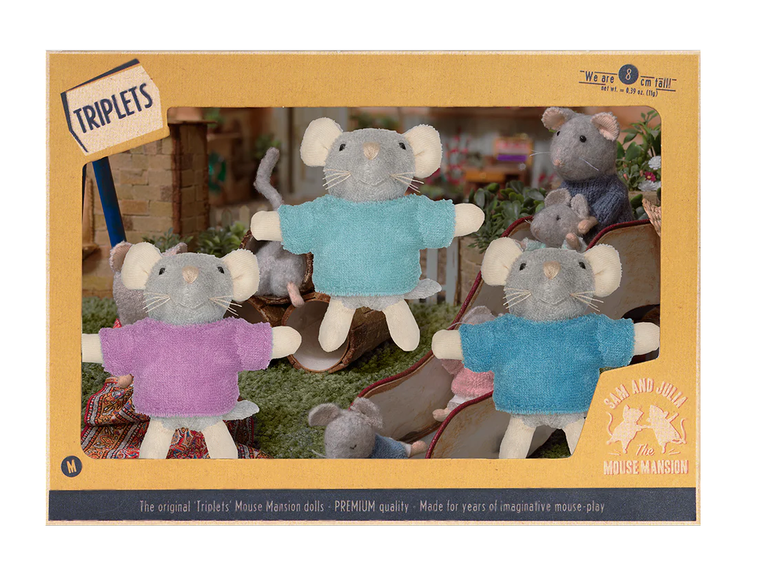 Knuffelmuisjes - de drieling