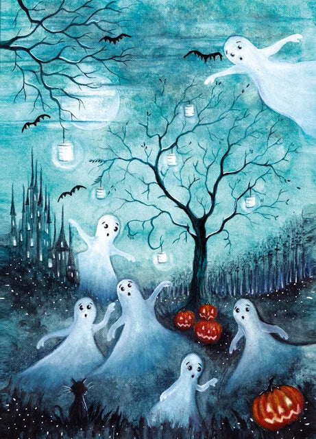 Spooky Halloween | Bijdehansje ansichtkaart