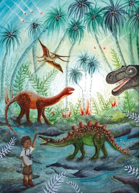 Dino Adventure | Bijdehansje ansichtkaart