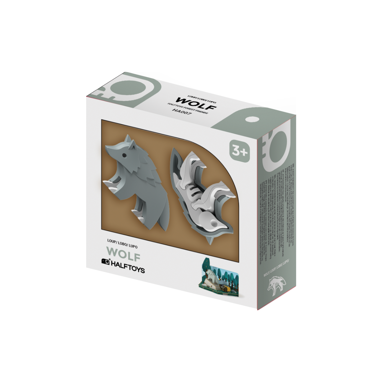 Halftoys – Forest – Wolf