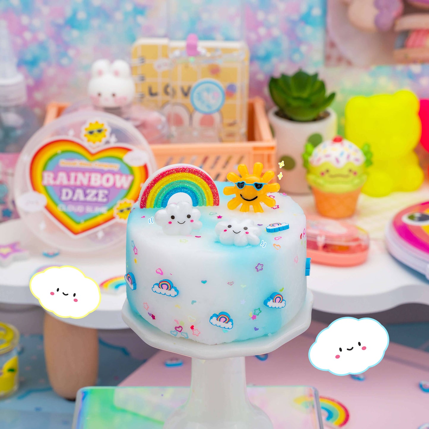 Regenboog Wolk Slijm