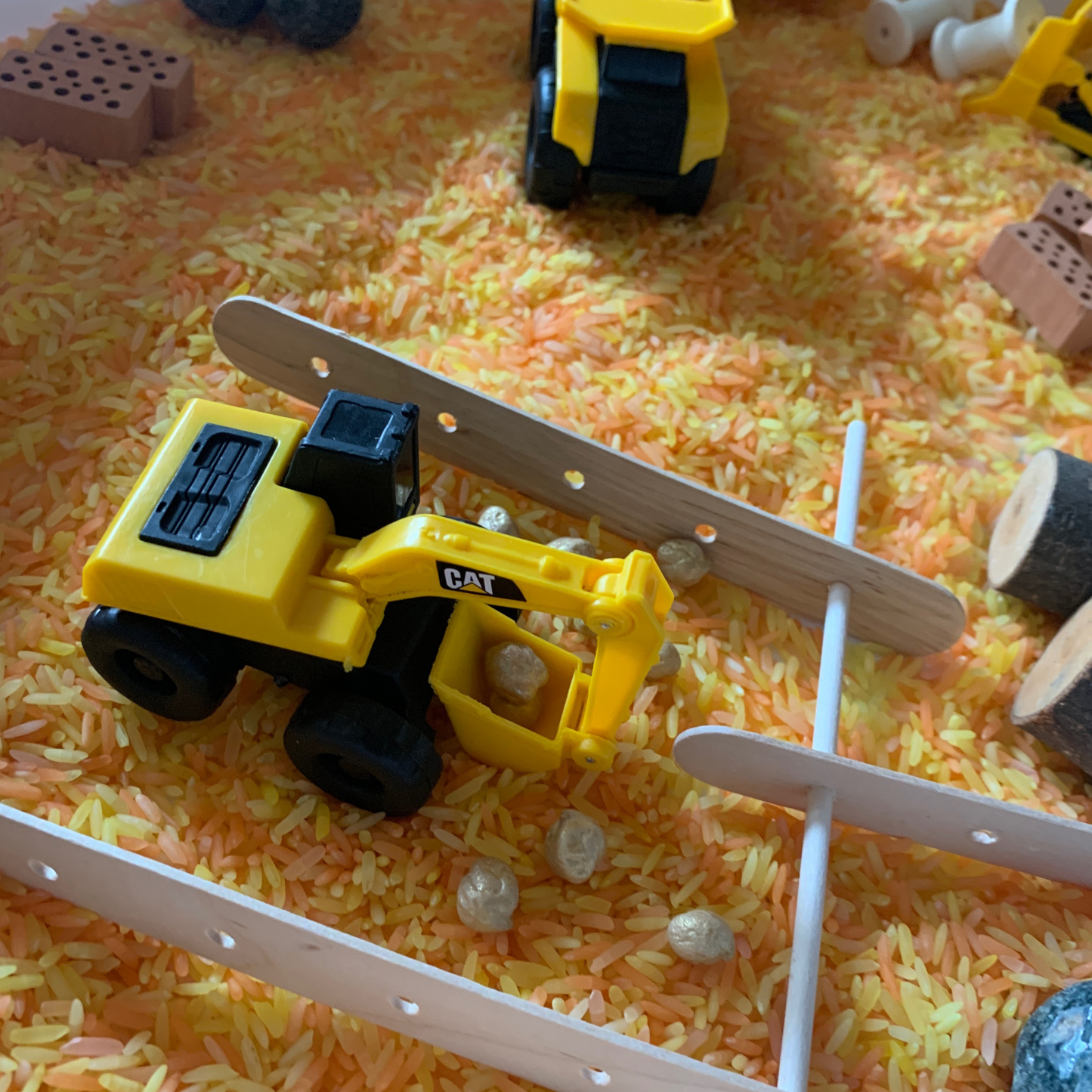 Kliederspel bouwplaats thema speelbox