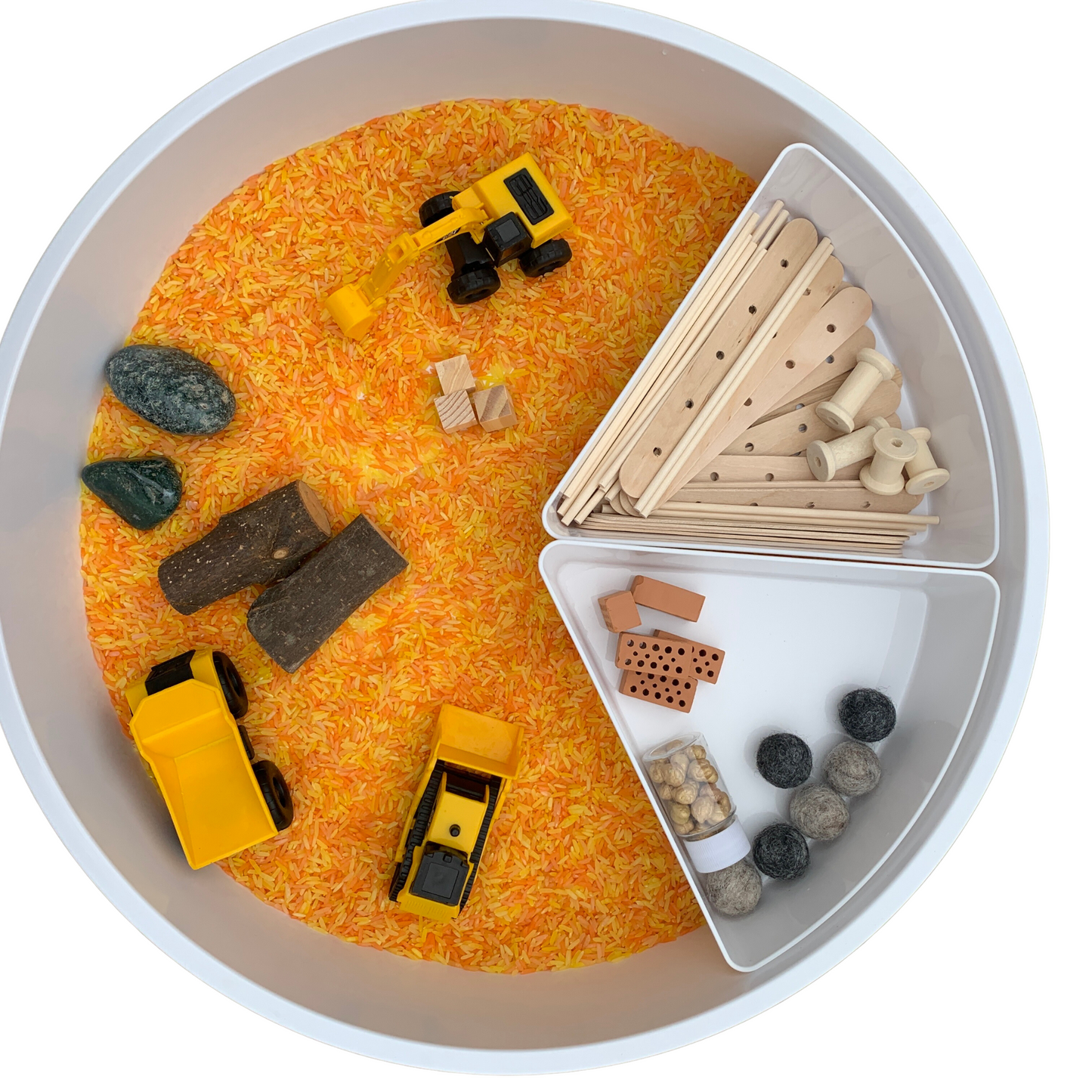 Kliederspel bouwplaats thema speelbox