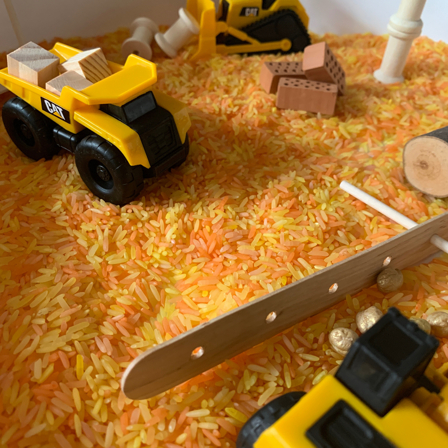 Kliederspel bouwplaats thema speelbox