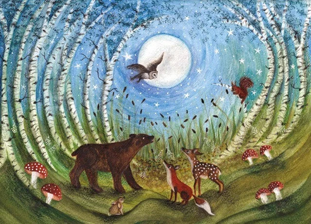 Woodland Creatures | Bijdehansje ansichtkaart