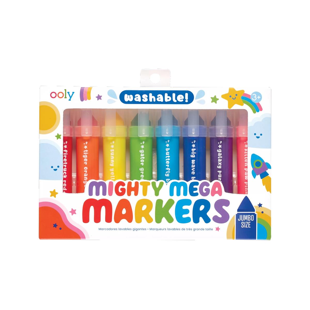 Mighty Mega Markers – Set van 8 | Grote Stiften voor Grote Creaties