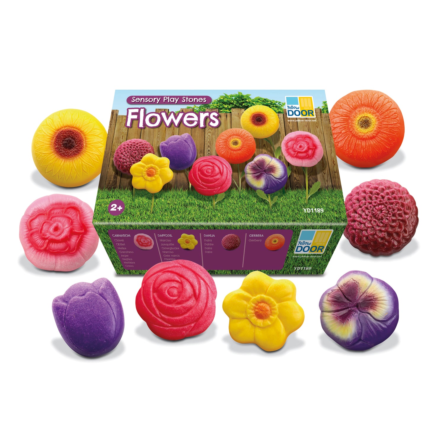 Sensory Play Stones | Flowers