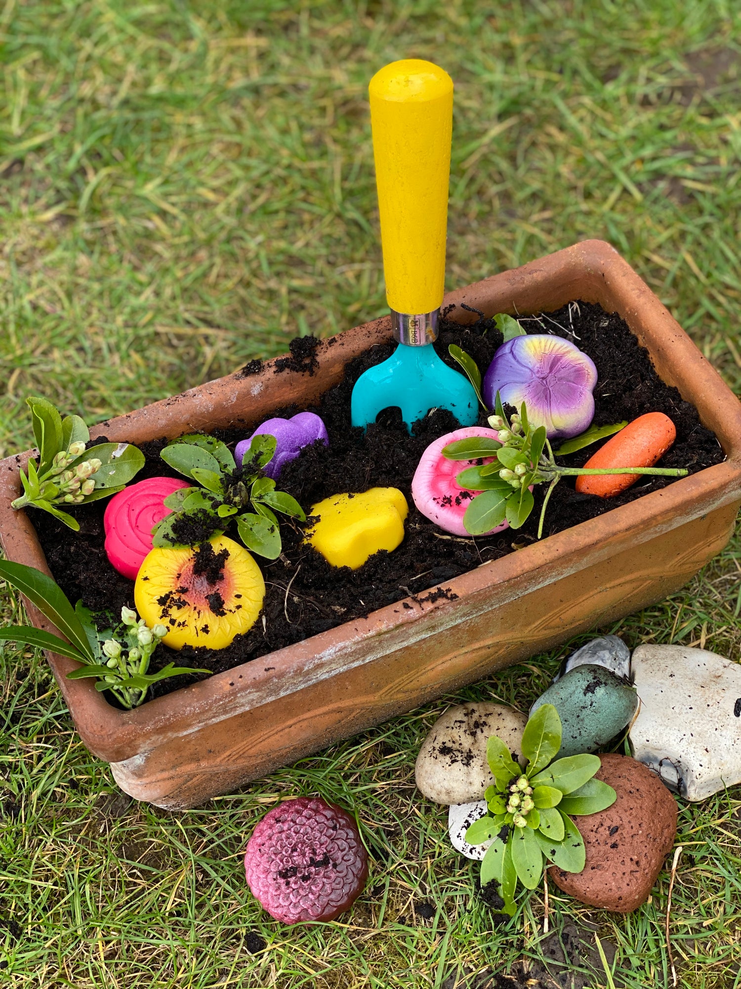 Sensory Play Stones | Flowers