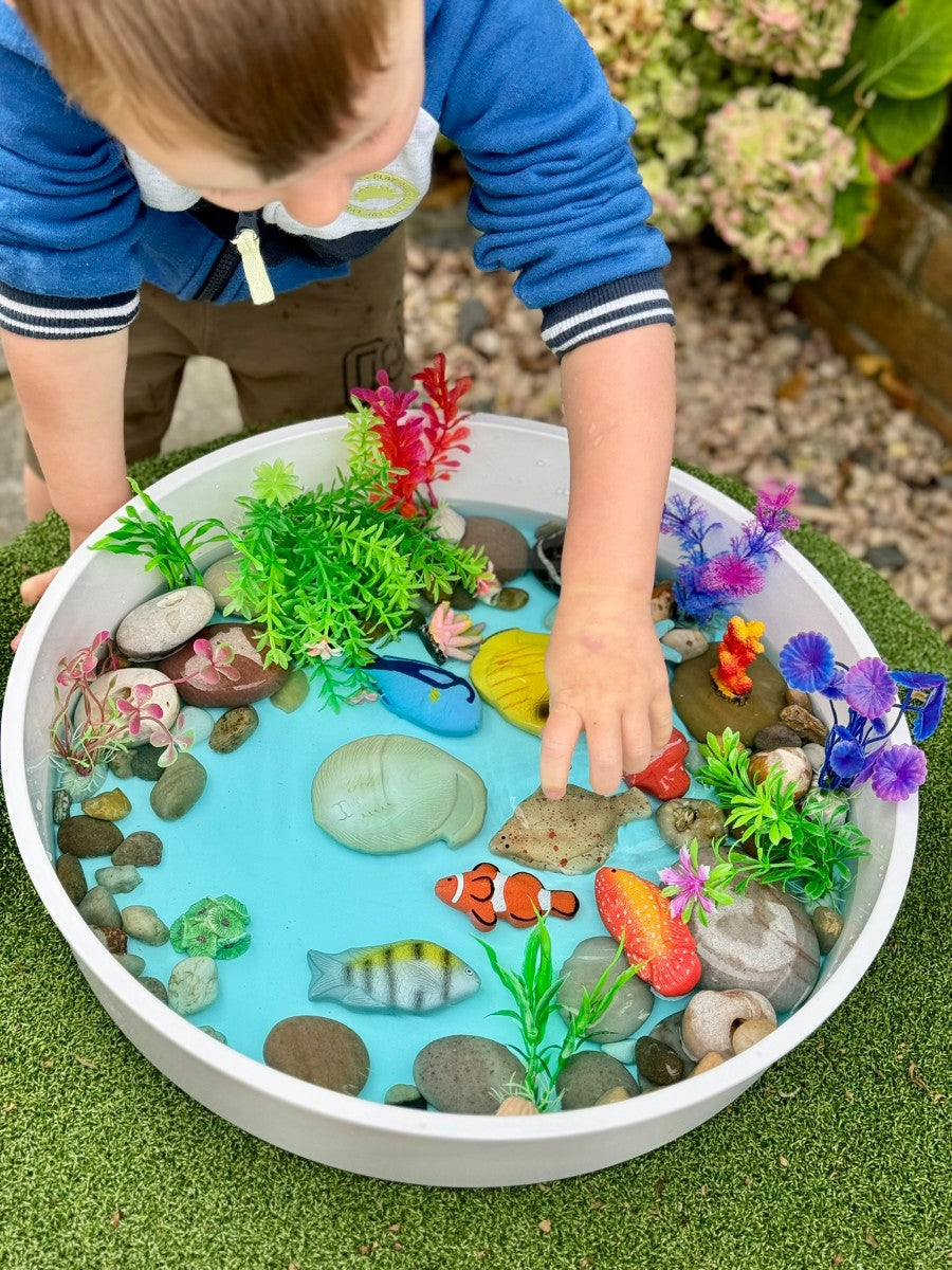 Yellow Door – Sensory play stones, Fish
