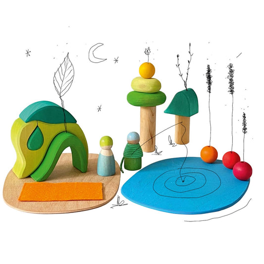Grimm's - Small World Play - Speelwereld- In het bos - Open einde Start Set