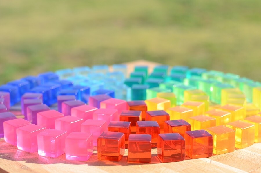 Bauspiel – Lucent Cubes | 20 Stuks