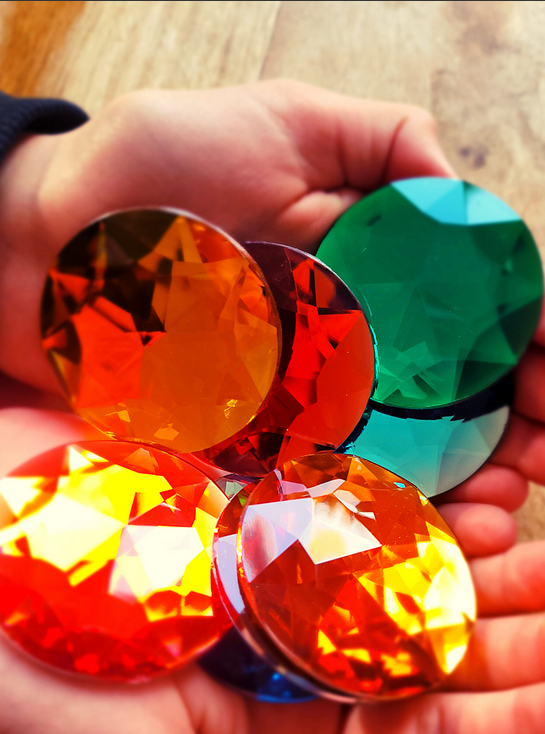 Bauspiel Grote Glitterstenen – 1 stuk