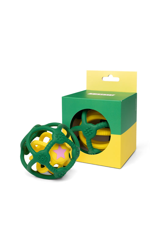 Little L – Set van 2 sensorische ballen – Groen en Geel