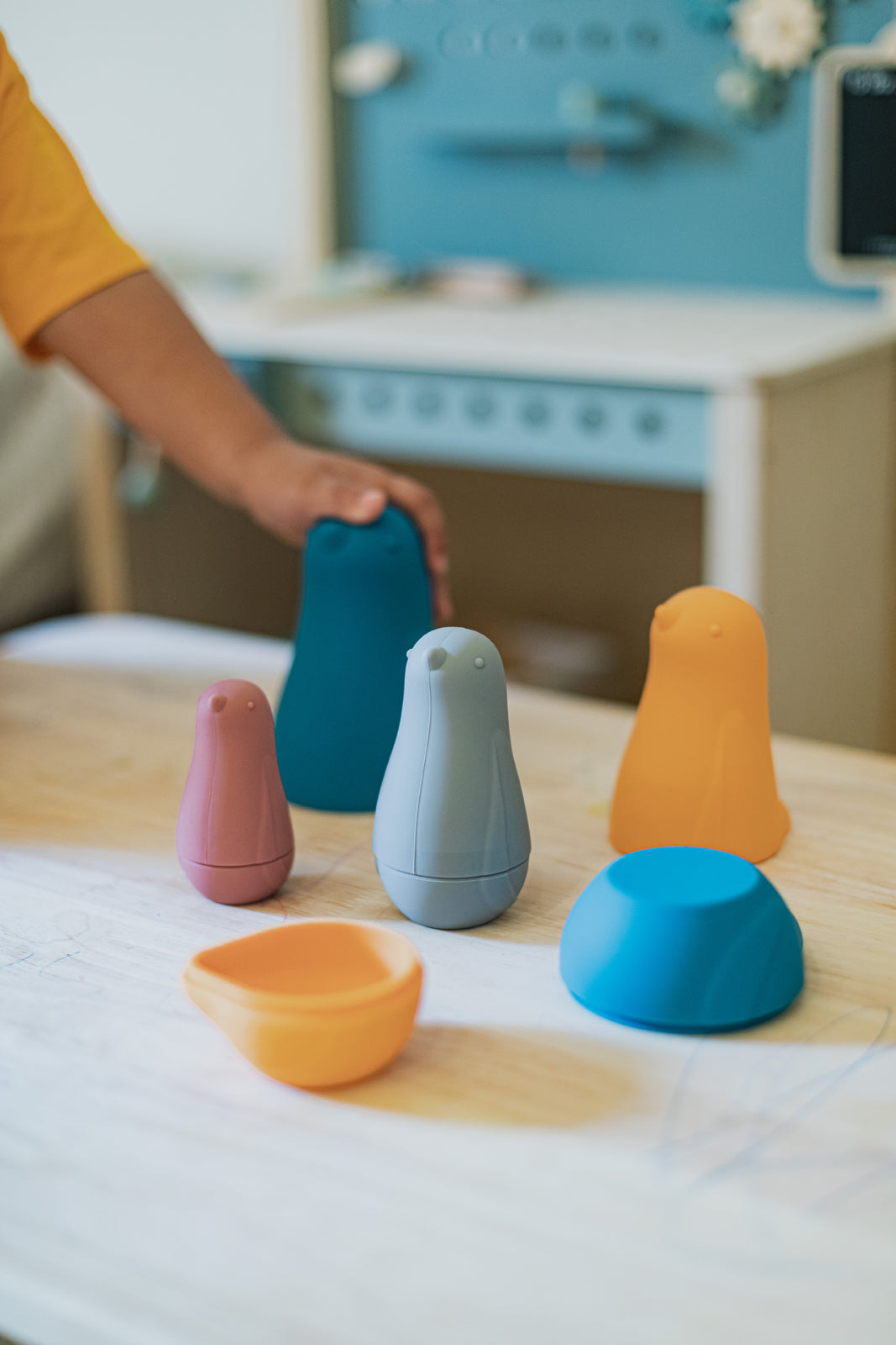 Little L – Matroesjka – Oranje en Petrol