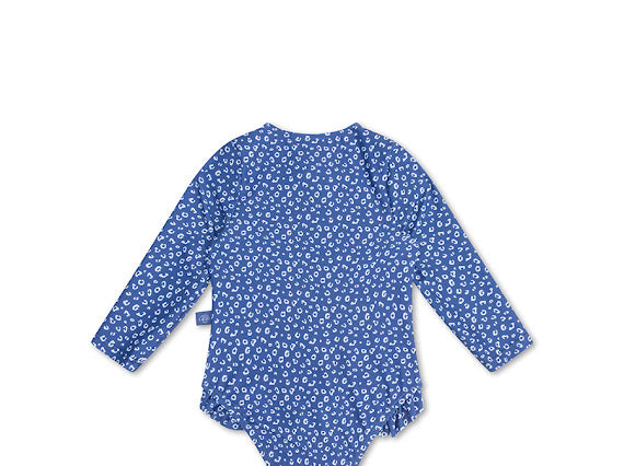 Badpak met lange mouwen Blue Panterprint