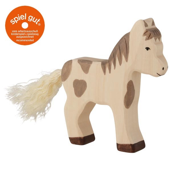 HOLZTIGER veulen staand gevlekt – houten dierenfiguur - 80043