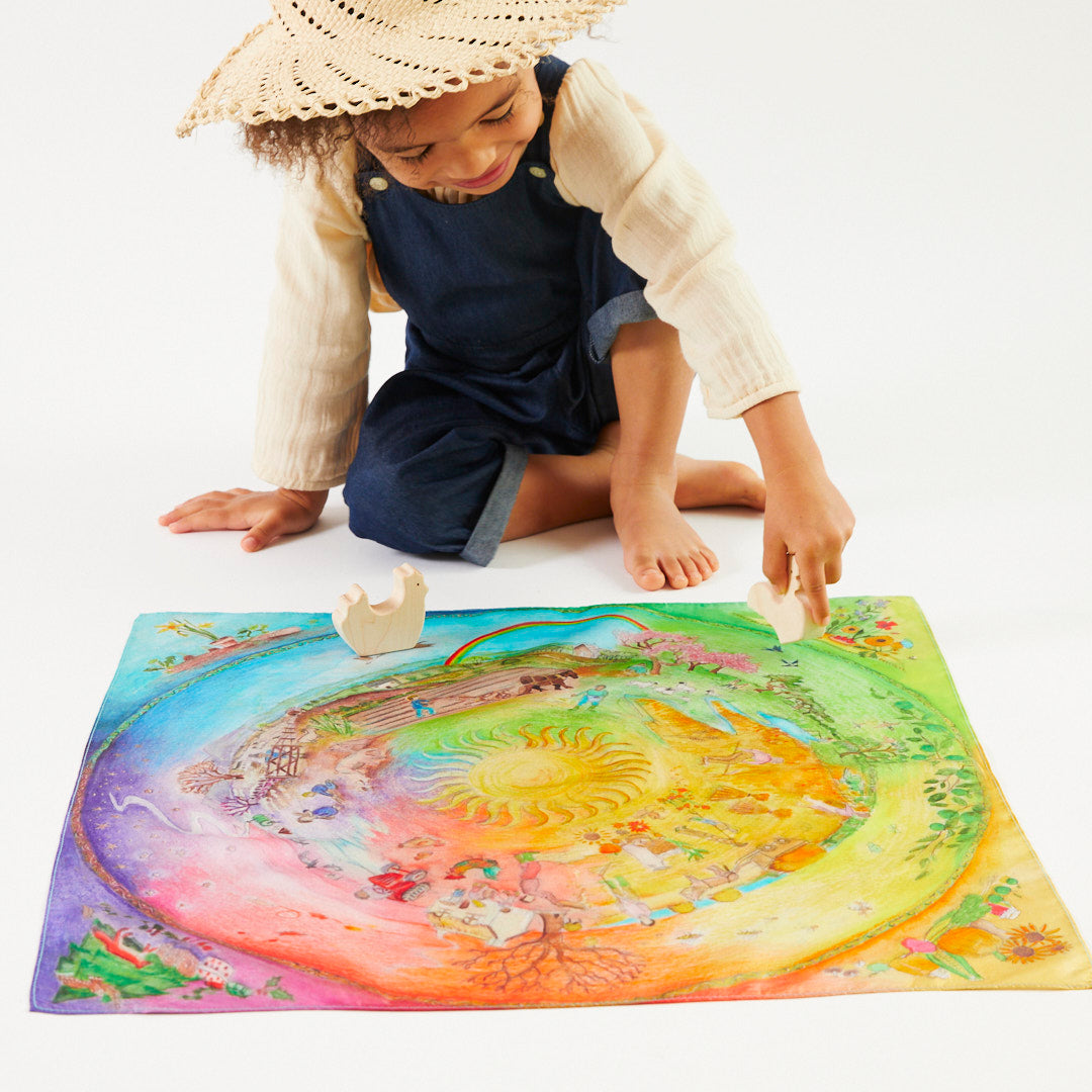 Sarah’s Silks – Speelzijde Round The Year op de boerderij | Mini