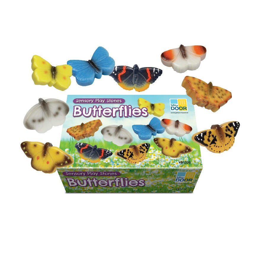 Sensory Play Stones | Butterflies
