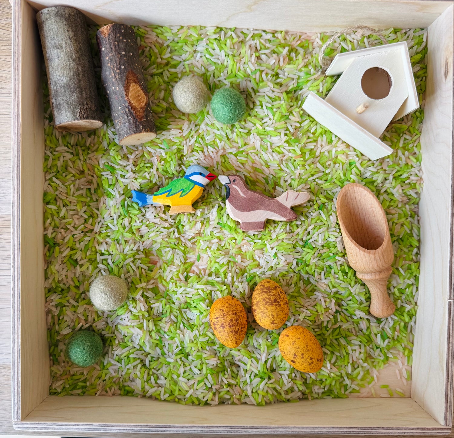 Kliederspel vogel themabox