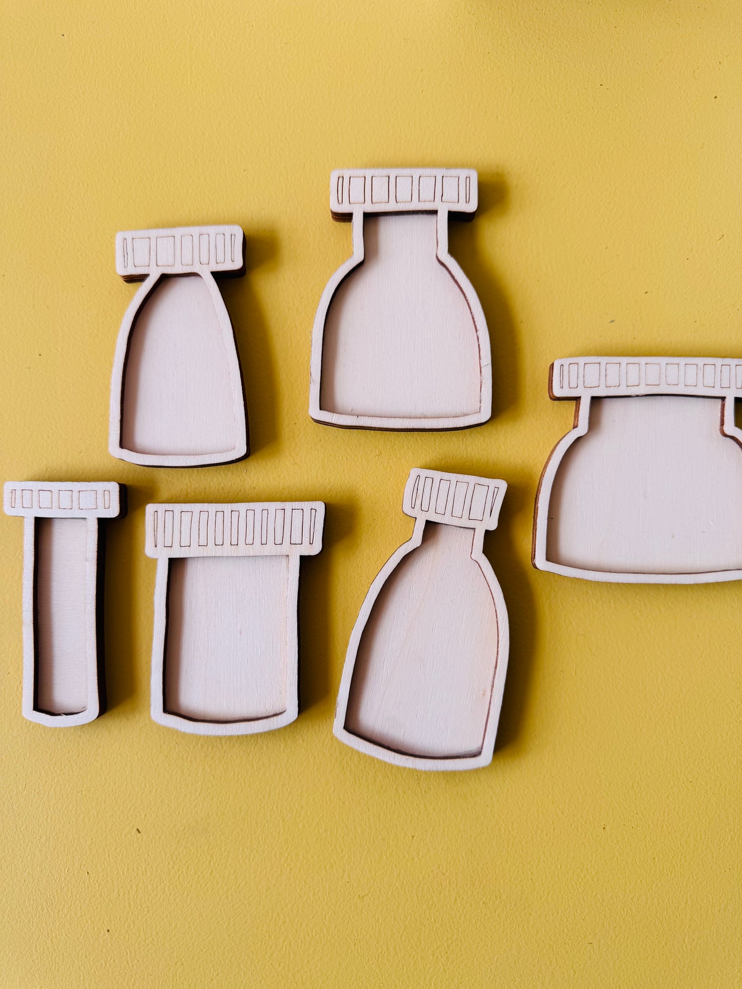 Vulvormen miniset - Flesjes kleurenmonster