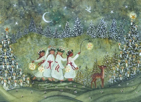 Advent | Bijdehansje ansichtkaart