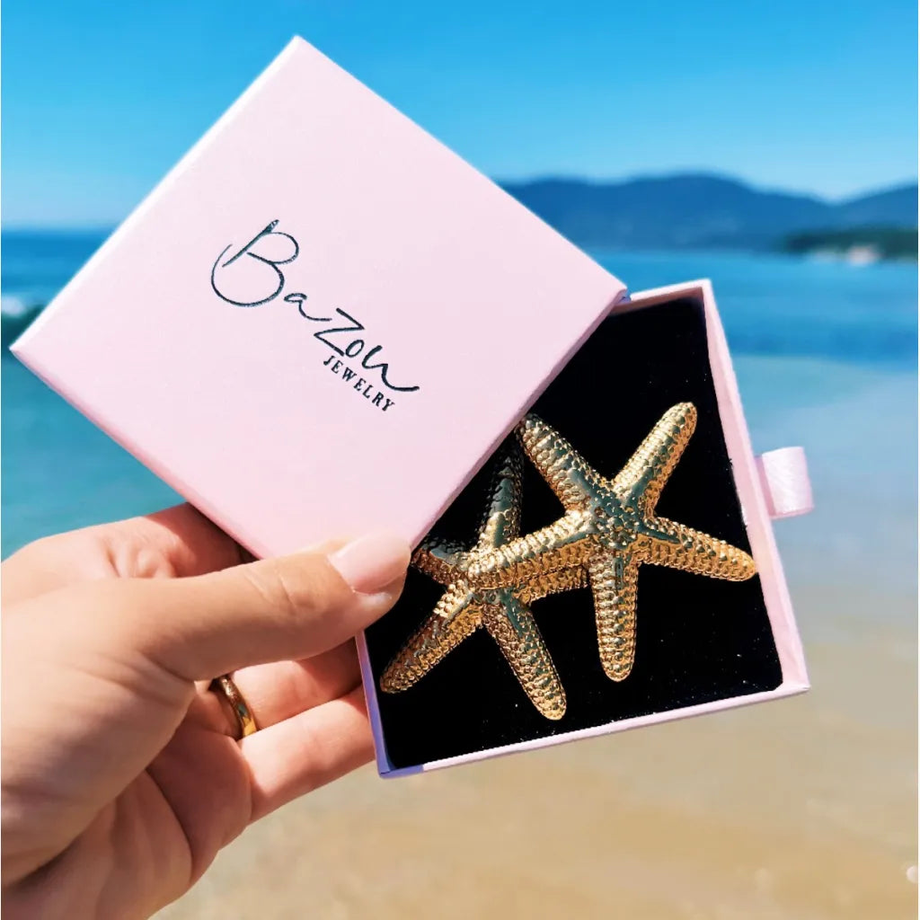 Statement oorbel Zeester XL