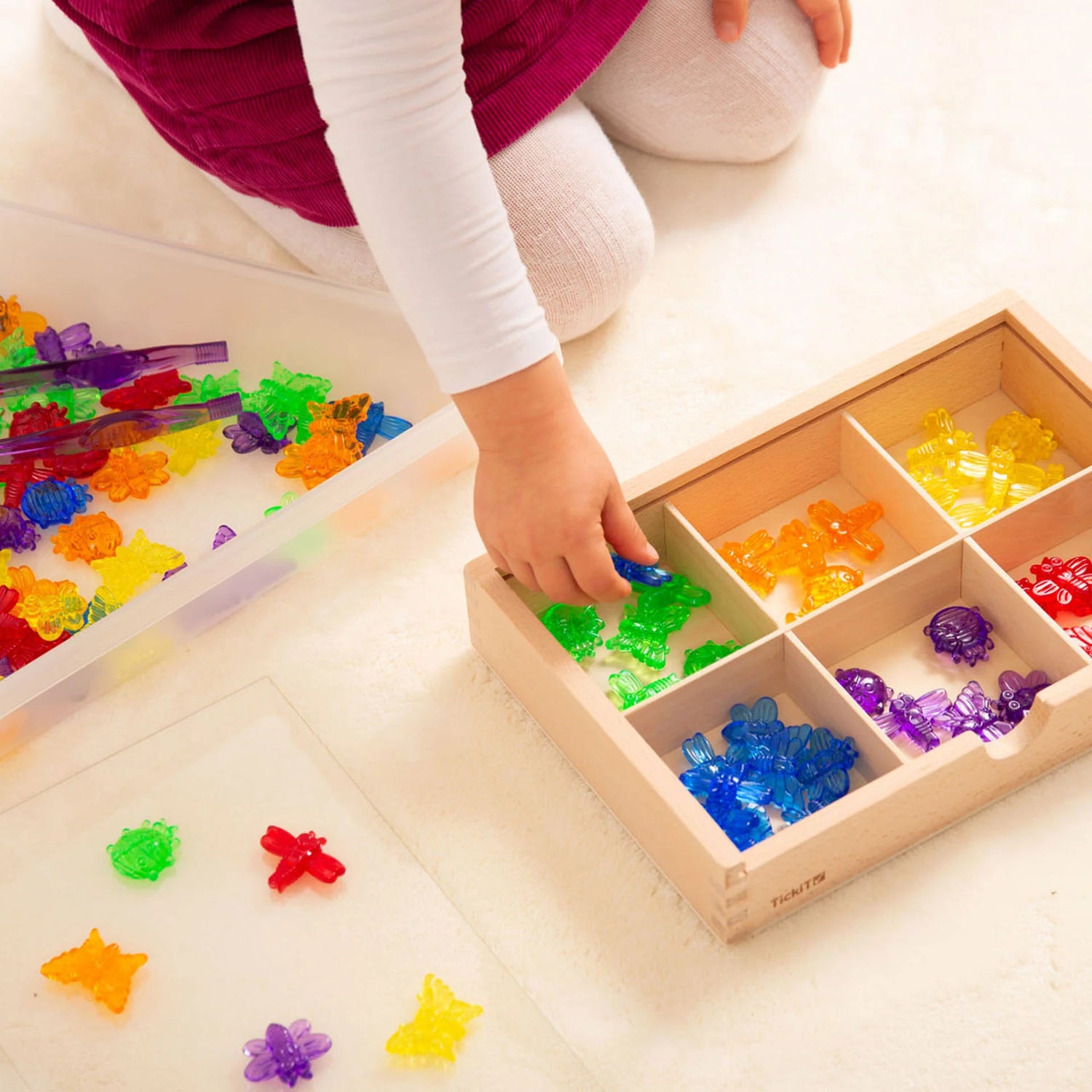 Doorschijnende Kleureninsecten - 96 stuks