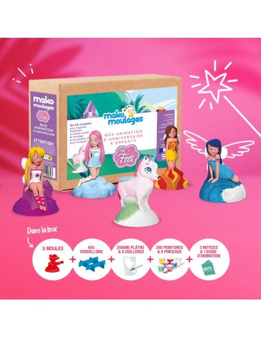 Mako Moulages - Verjaardagsbox voor 6 kinderen Feetjes