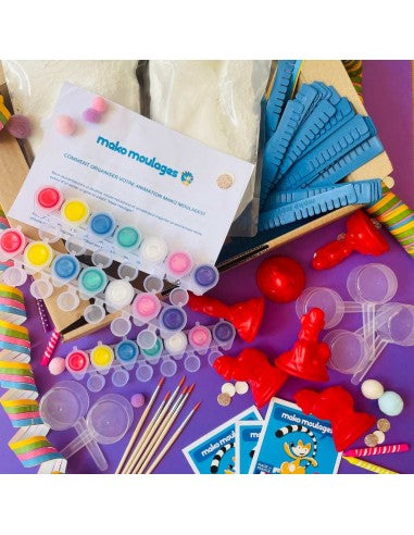 Mako Moulages - Verjaardagsbox voor 6 kinderen Feetjes