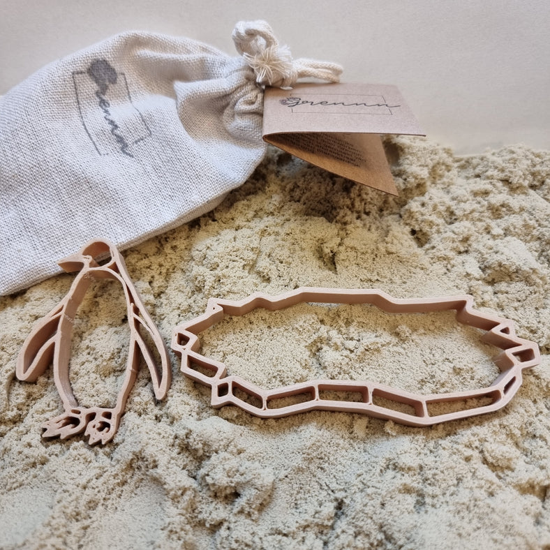 Grennn uitstekers pinguin en ijsschots