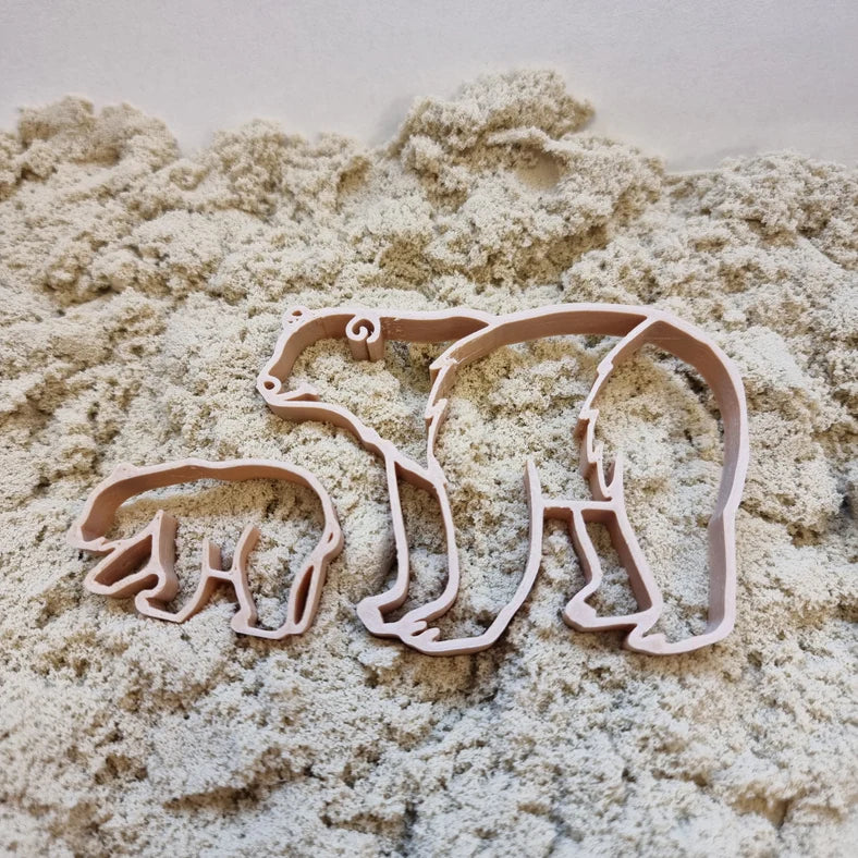 Grennn uitstekers ijsbeer en jong