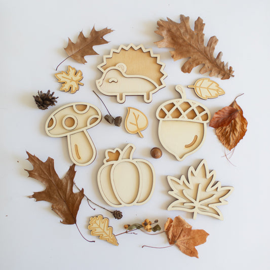Speeltray miniset - De herfst