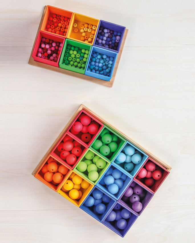 Sorteerbakjes 6 stuks - regenboog | Primaire kleuren