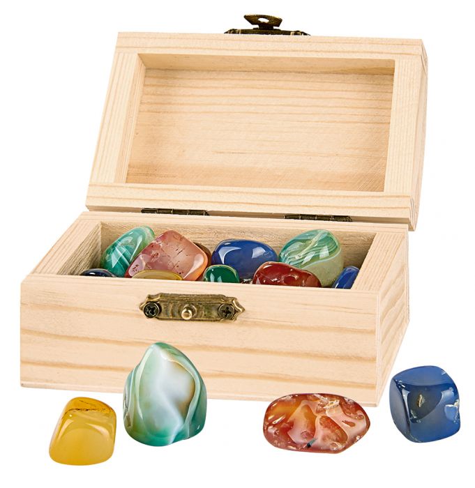 Schatkistje met mineralen