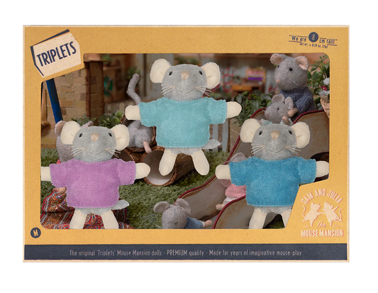 Knuffelmuisjes - de drieling